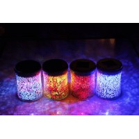 Solar Sunjar Led Light Changeable Light Mosaic Candle Holder party festival home   182173388887
